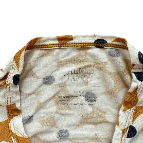 Alice + Ames Floral Bamboo Short Pajamas Size 7 - Picture 5 of 5